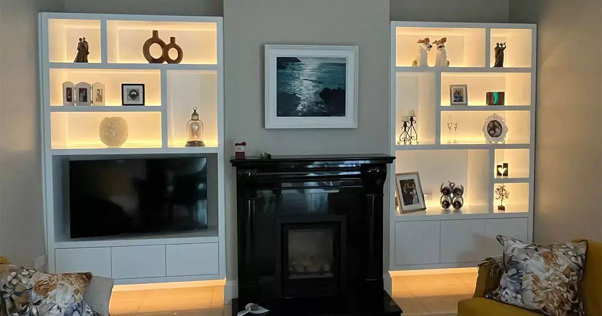 Stunning Alcove Display Cabinets Completed in Kilkenny